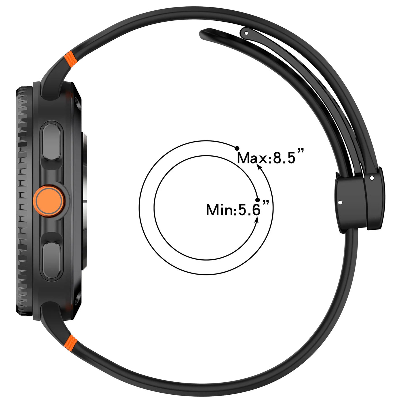 Sport Silicone Band for Samsung Galaxy Watch 8 - The Z Flip Case