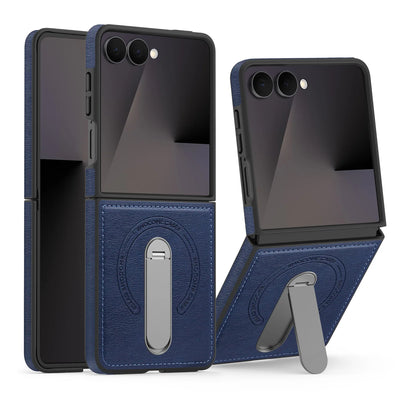 Luxury Magnetic Leather Kickstand Case