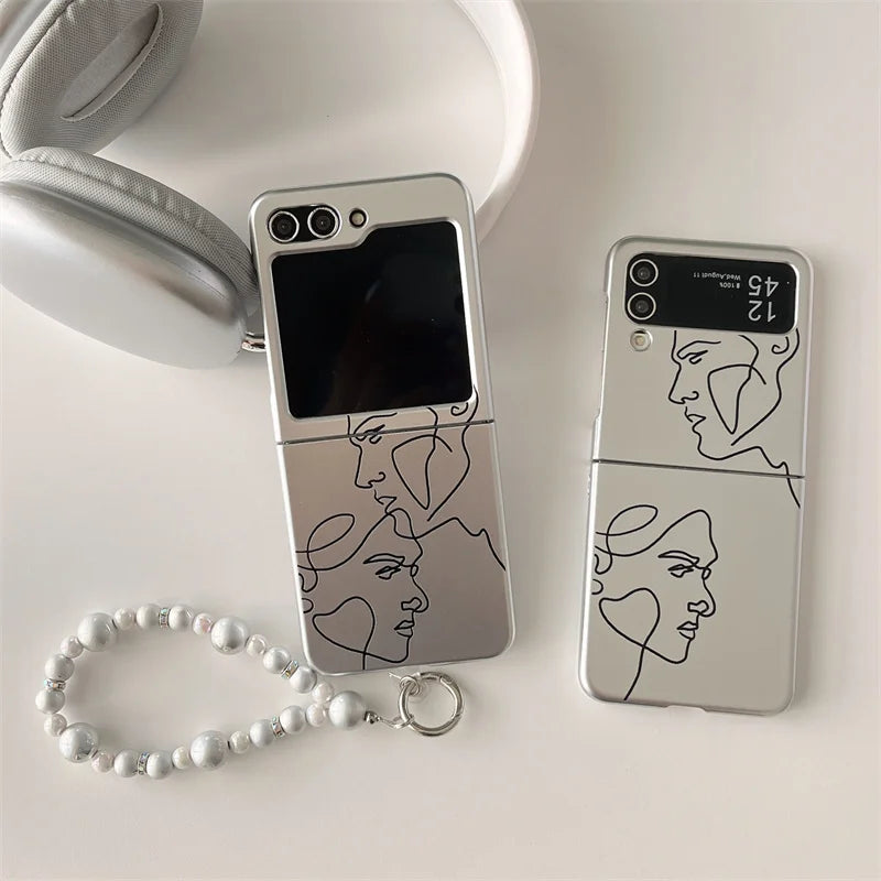 Cute Cartoon Bracelet Case for Samsung Galaxy Z Flip