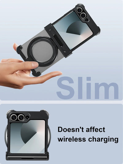 Rugged Armor Ring-Kickstand Case for Z Flip 7