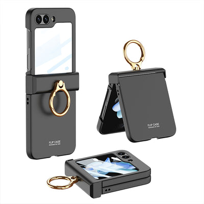 Ultra-thin Case with Ring Holder for Samsung Galaxy Z Flip 5