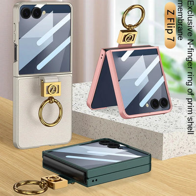 Leather Ring Stand Case - The Z Flip Case