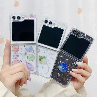 Transparent Shockproof Case For Z Flip Series