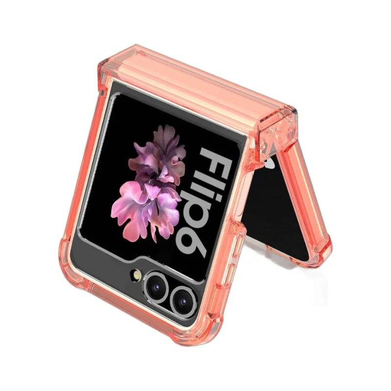 Transparent Case with Hinge Protection for Samsung Galaxy Z Flip 6 Budget