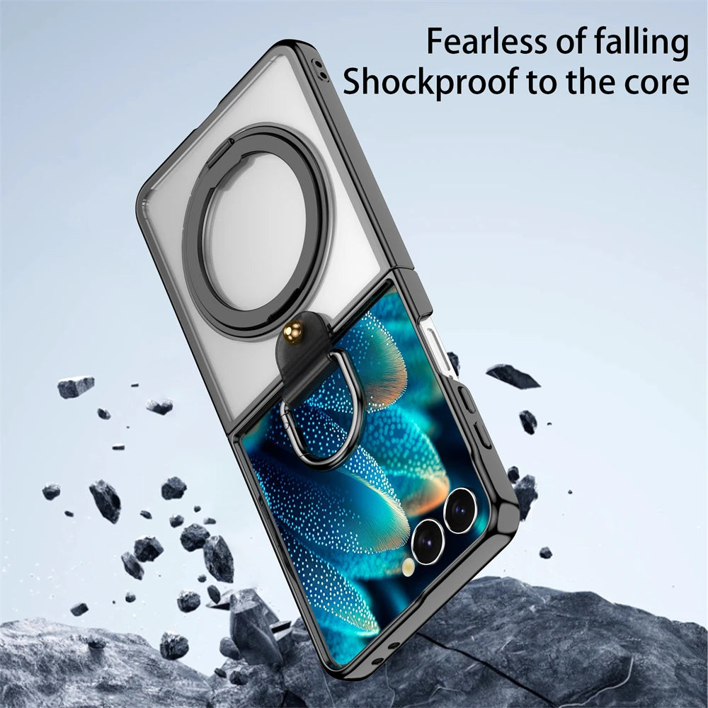 Magnetic Ring Kickstand Case for Galaxy Z Flip 7