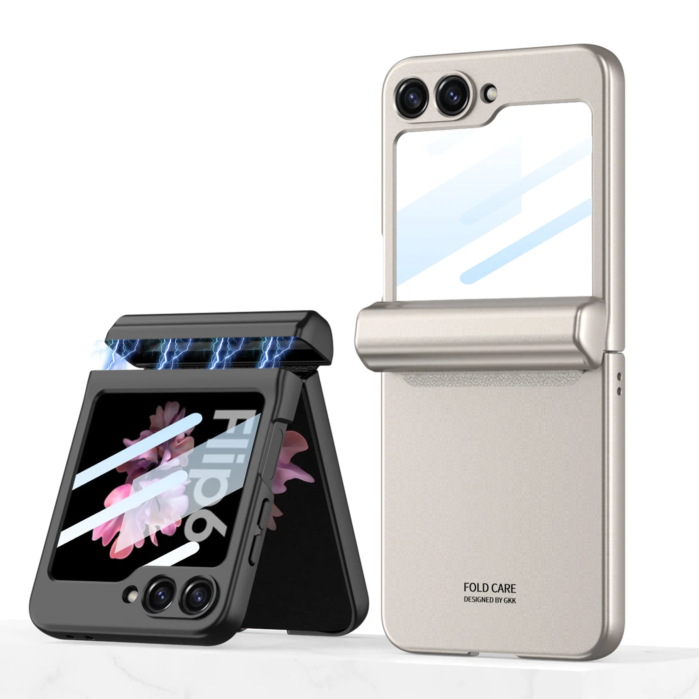 Shockproof Case with Magnetic Hinge Protection & Touch Pen for Samsung Galaxy Z Flip 6