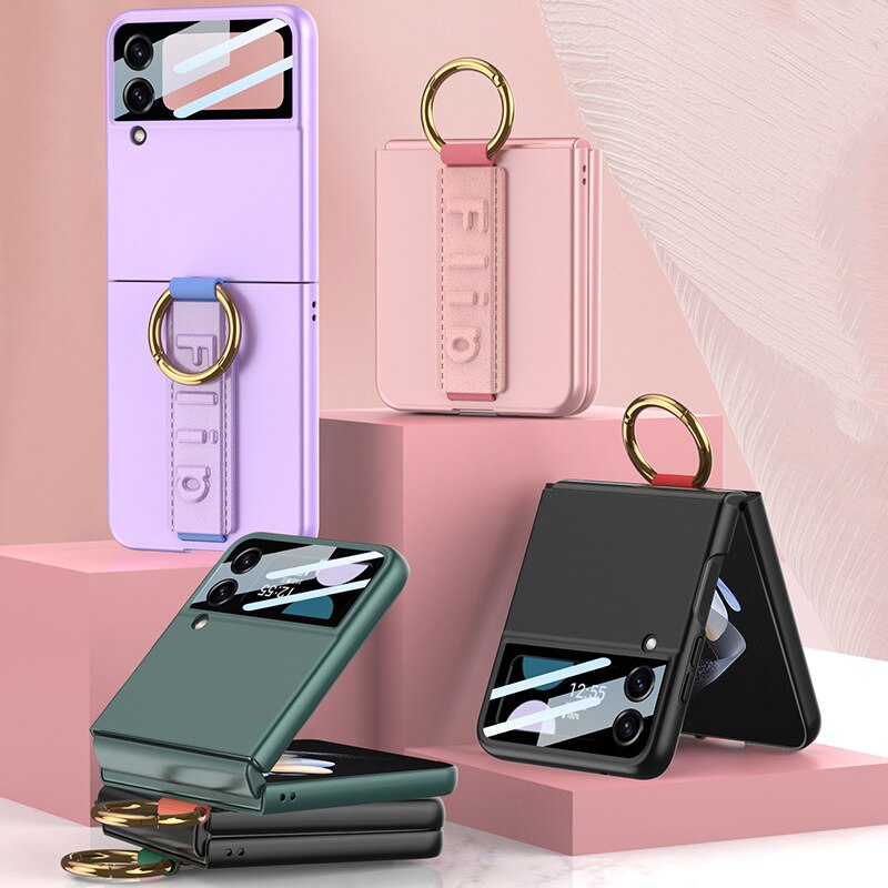 Shockproof Case with Wristband for Samsung Galaxy Z Flip 5