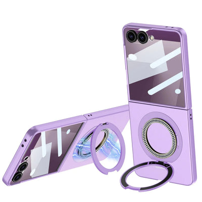Magnetic Ring Case with Kickstand for Z Flip Series - The Z Flip Case