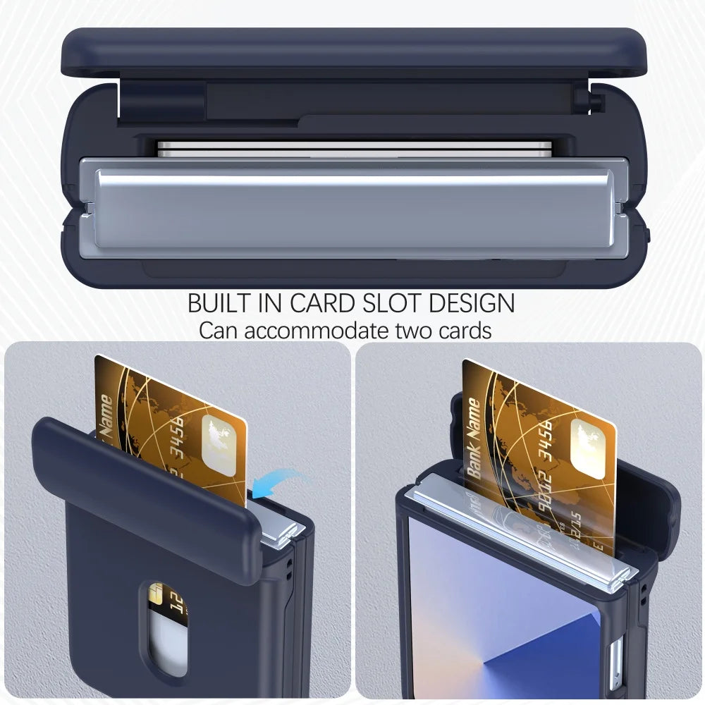 Samsung Galaxy Z Flip 7 Wallet Phone Case Card Slot & Hinge Cover The Z Flip Case Samsung Galaxy Z Flip 7 Wallet Phone Case Card Slot & Hinge Cover The Z Flip Case