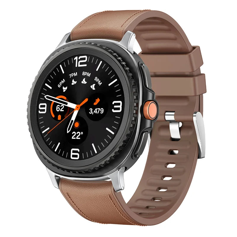 Leather Strap for Galaxy Watch 8 - The Z Flip Case