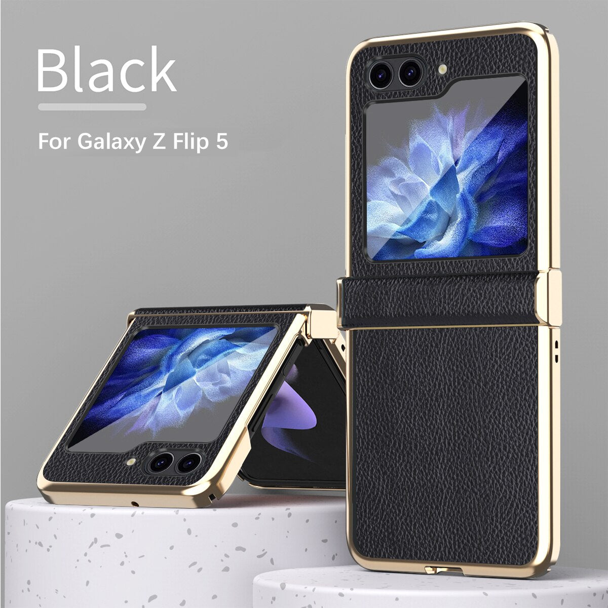 For Z Flip 5 Mobile Phone Case Folding Screen Electroplated Plain
