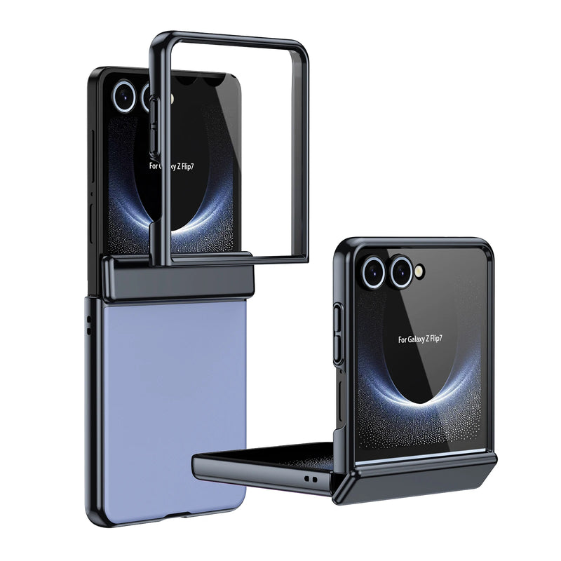 Metal Frame Case with Full Hinge Cover for Samsung Galaxy Z Flip 7