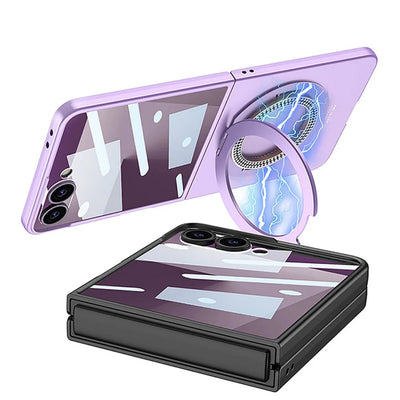Magnetic Ring Case with Kickstand for Z Flip Series - The Z Flip Case