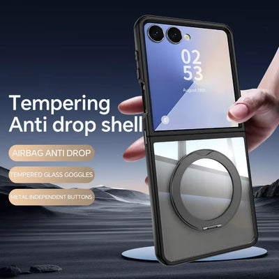 Ring Kickstand Shockproof Case - The Z Flip Case