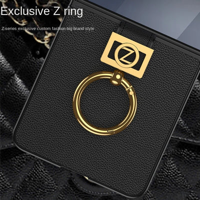 Leather Ring Stand Case - The Z Flip Case