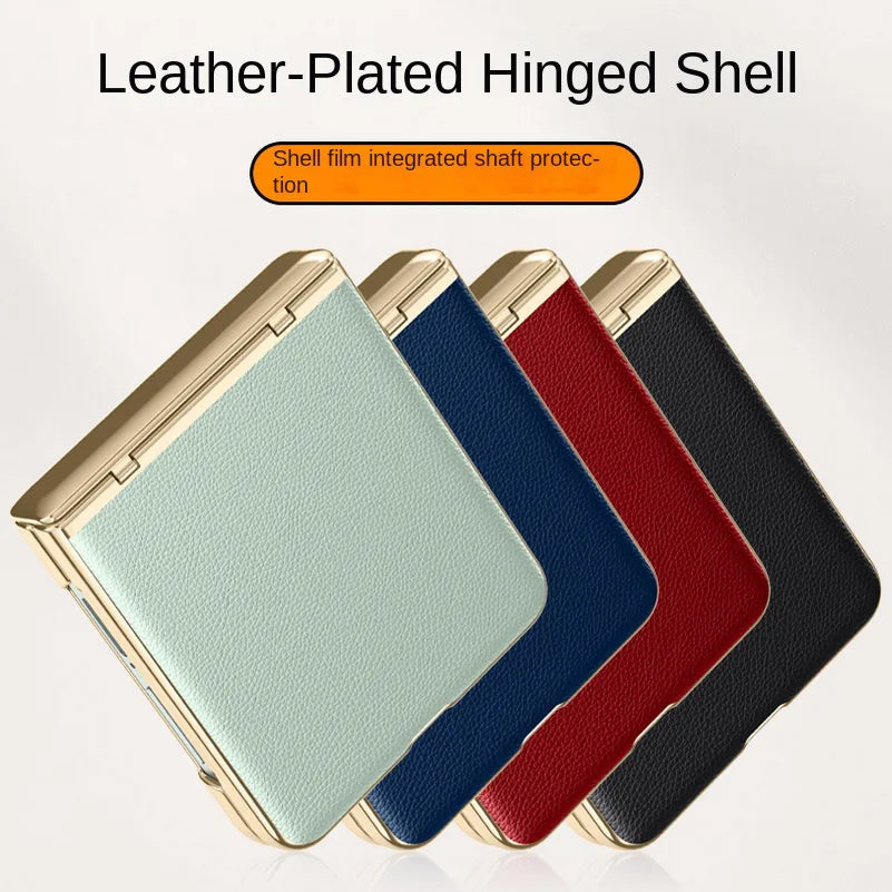 Leather Case with Full Hinge Protection