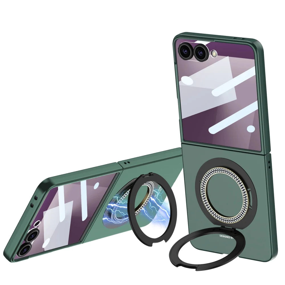 Magnetic Ring Case with Kickstand for Z Flip Series - The Z Flip Case