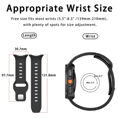 Sport Silicone Strap for Galaxy Watch 8 - The Z Flip Case