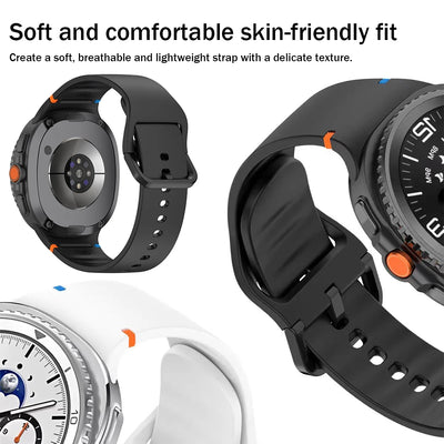 Silicone Soft Strap For Galaxy Watch 8 - The Z Flip Case