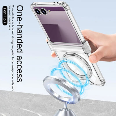 Magnetic Ring Stand Clear Case