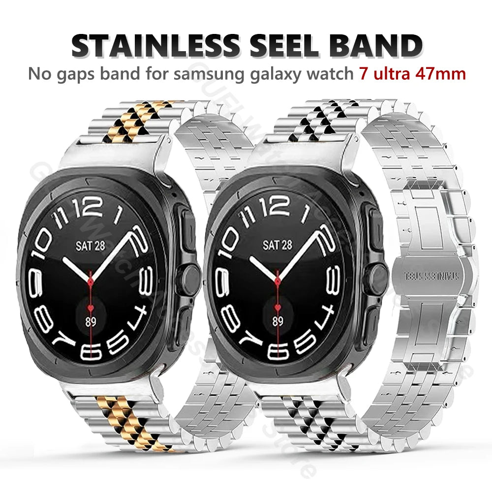 Stainless Steel Metal Strap for Samsung Watch 7 Ultra