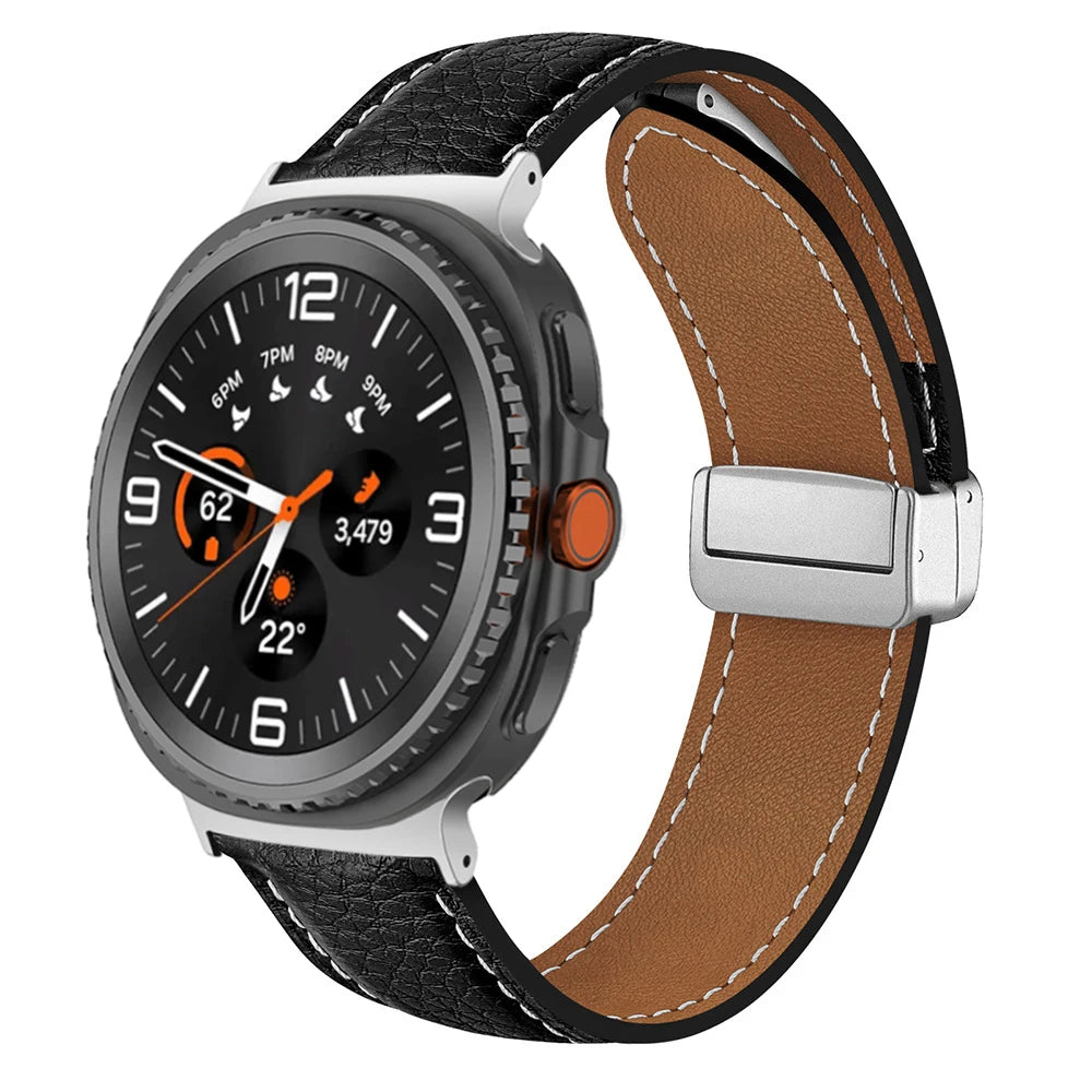 Leather Band for Galaxy Watch Ultra2 / 47mm - The Z Flip Case