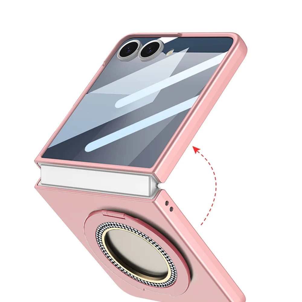Magnetic Ring Case with Kickstand for Z Flip Series - The Z Flip Case