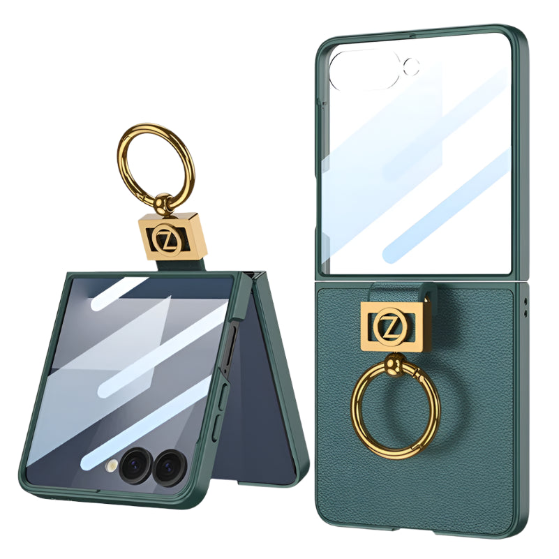 Leather Ring Stand Case - The Z Flip Case