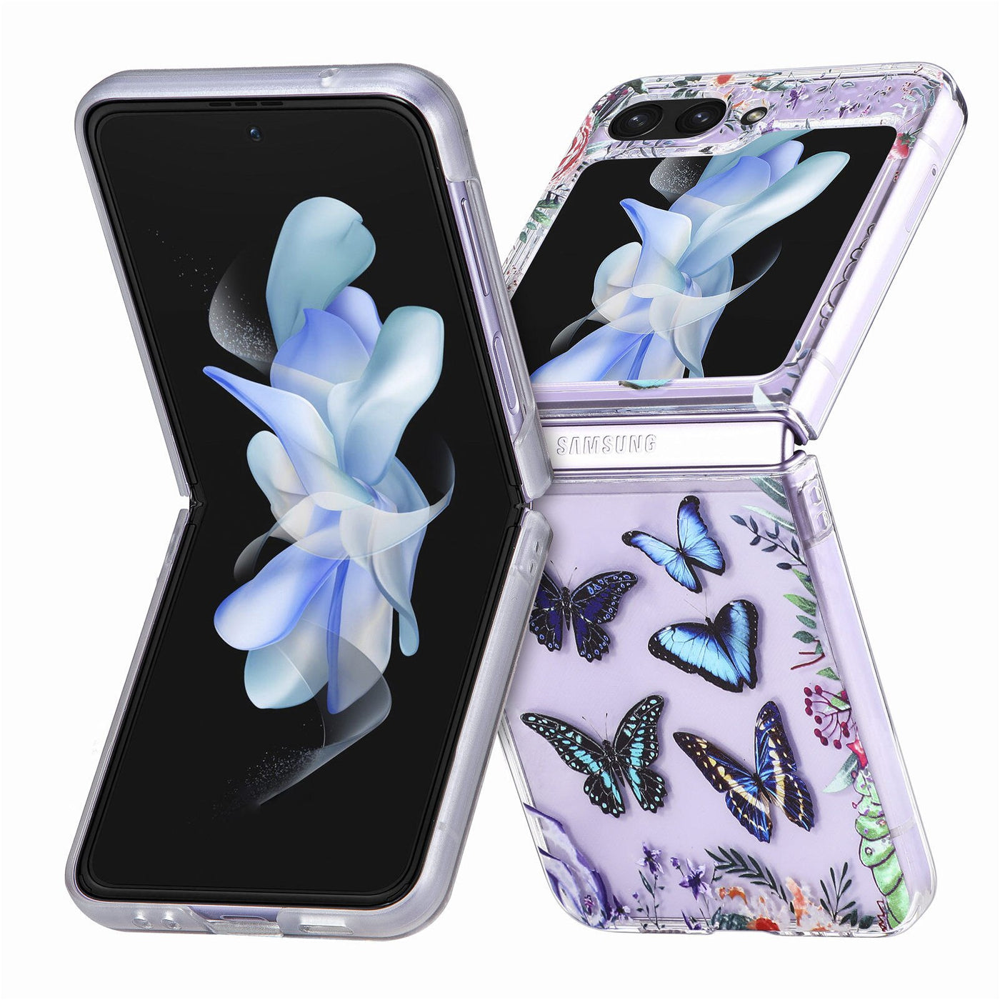 Anti-drop Painted Butterfly Cover for Samsung Galaxy Z Flip 5