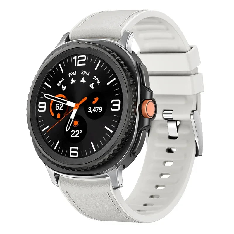 Leather Strap for Galaxy Watch 8 - The Z Flip Case