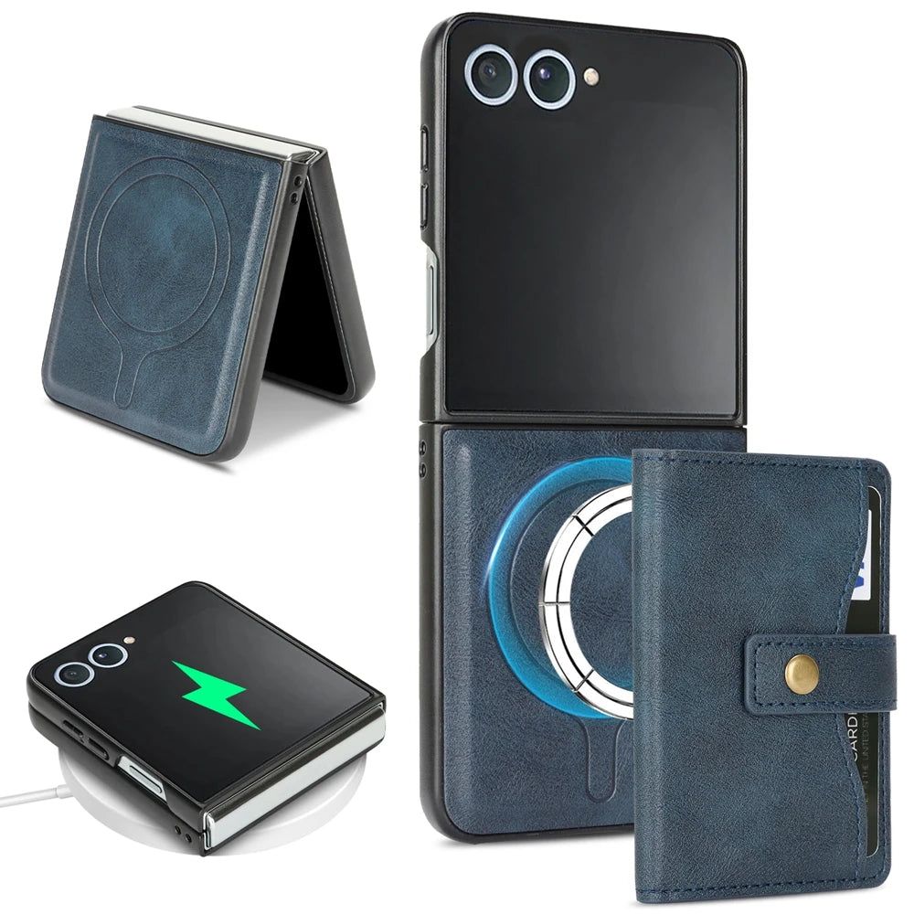 MagSafe Wallet Leather Case - The Z Flip Case