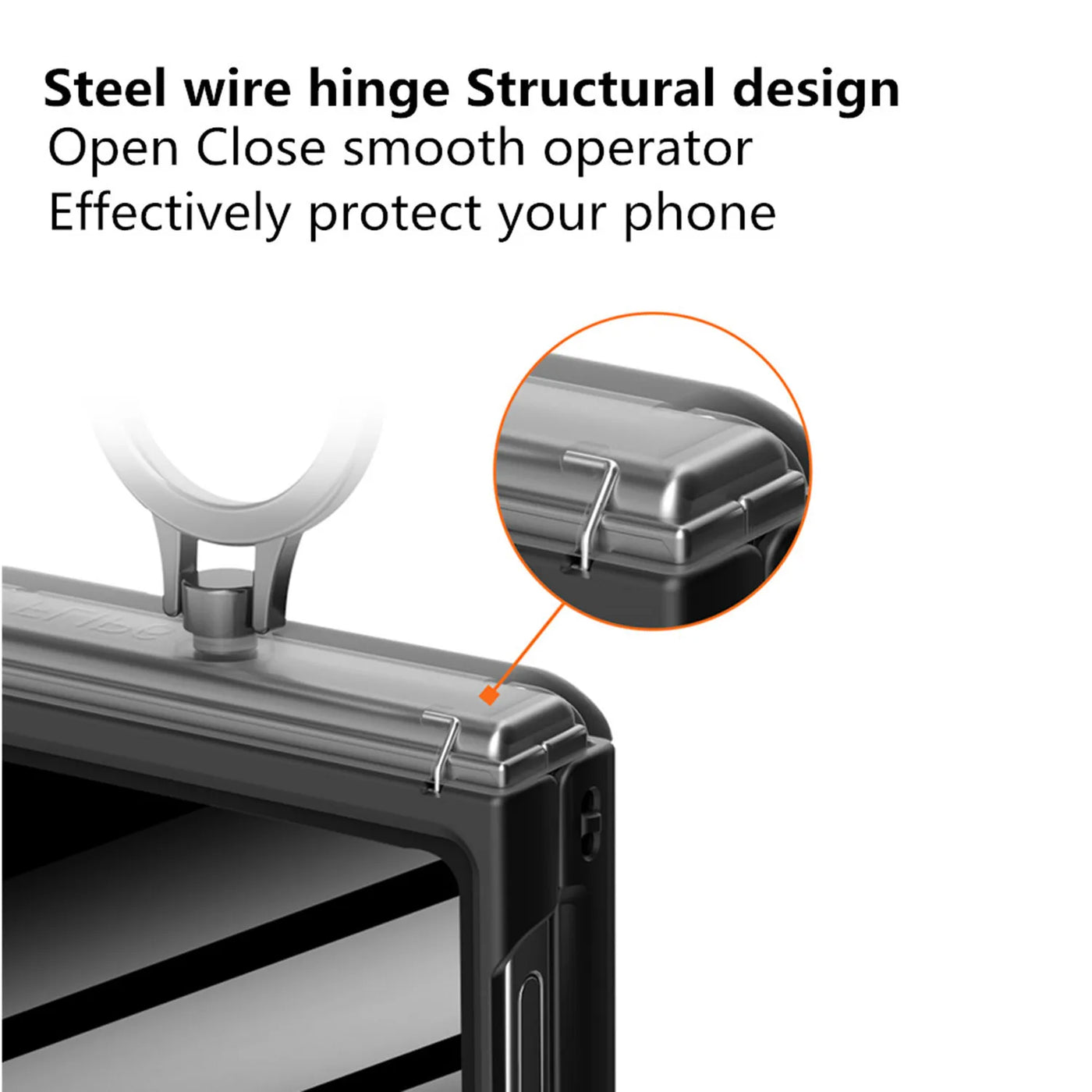 Shockproof Case with Hinge Protection & Ring Stand for Samsung Galaxy Z Flip 6