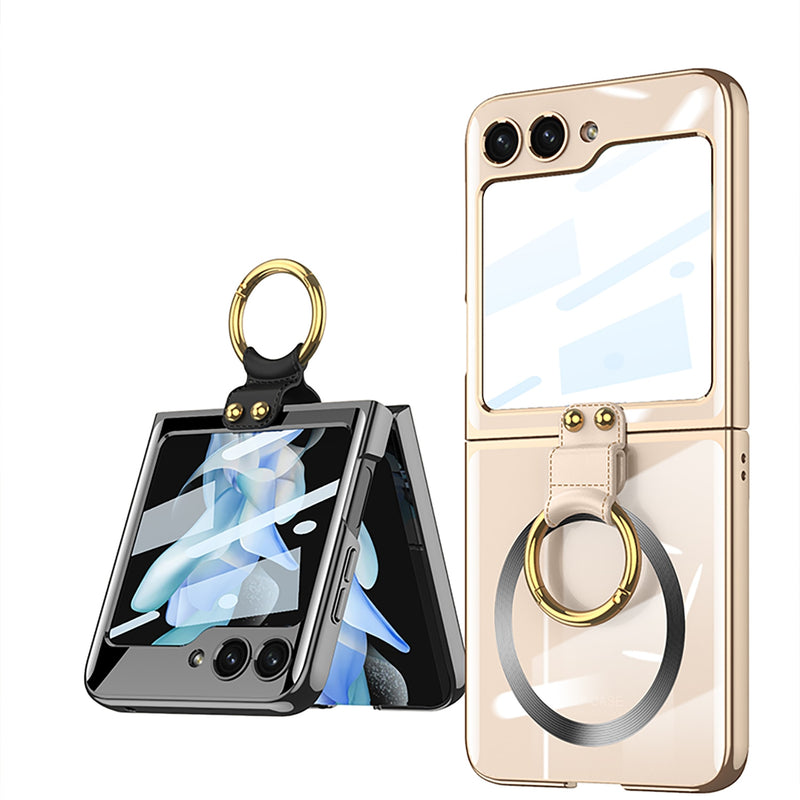 Magsafe Wireless Charging Case with Ring Holder for Samsung Galaxy Z Flip 5