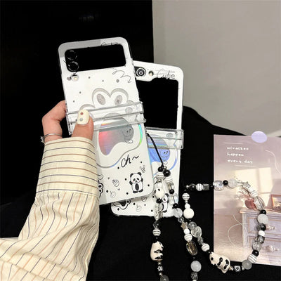 Panda Laser Bracelet Case for Samsung Galaxy Z Flip