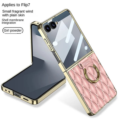 Luxury Quilted Leather Ring Case