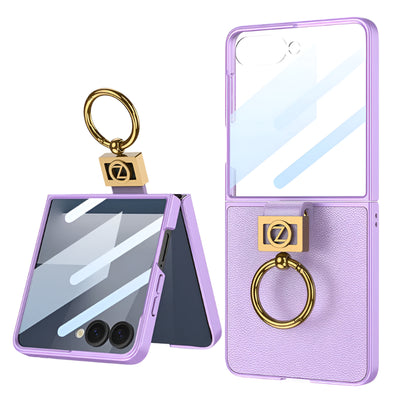 Leather Ring Stand Case - The Z Flip Case