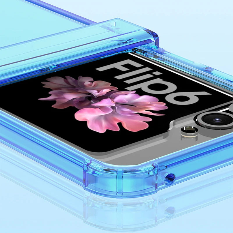 Transparent Case with Hinge Protection For Samsung Galaxy Z Flip 6