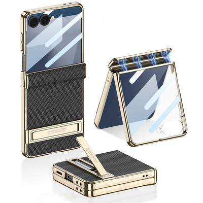 Leather Stand Case with Hinge Protection
