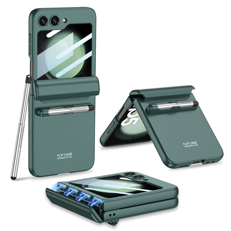 Z Flip 5 Case | Magnetic Hinge Protection Galaxy Flip 5