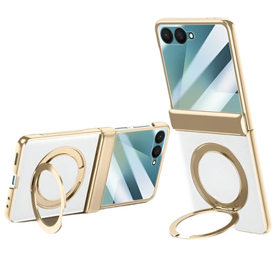 Magnetic Ring Stand Leather Case