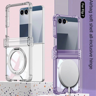 Magnetic Ring Stand Clear Case