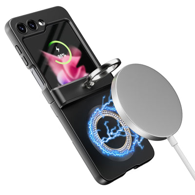 Magnetic Wireless Charging Case with Bracket For Samsung Galaxy Z Flip 5