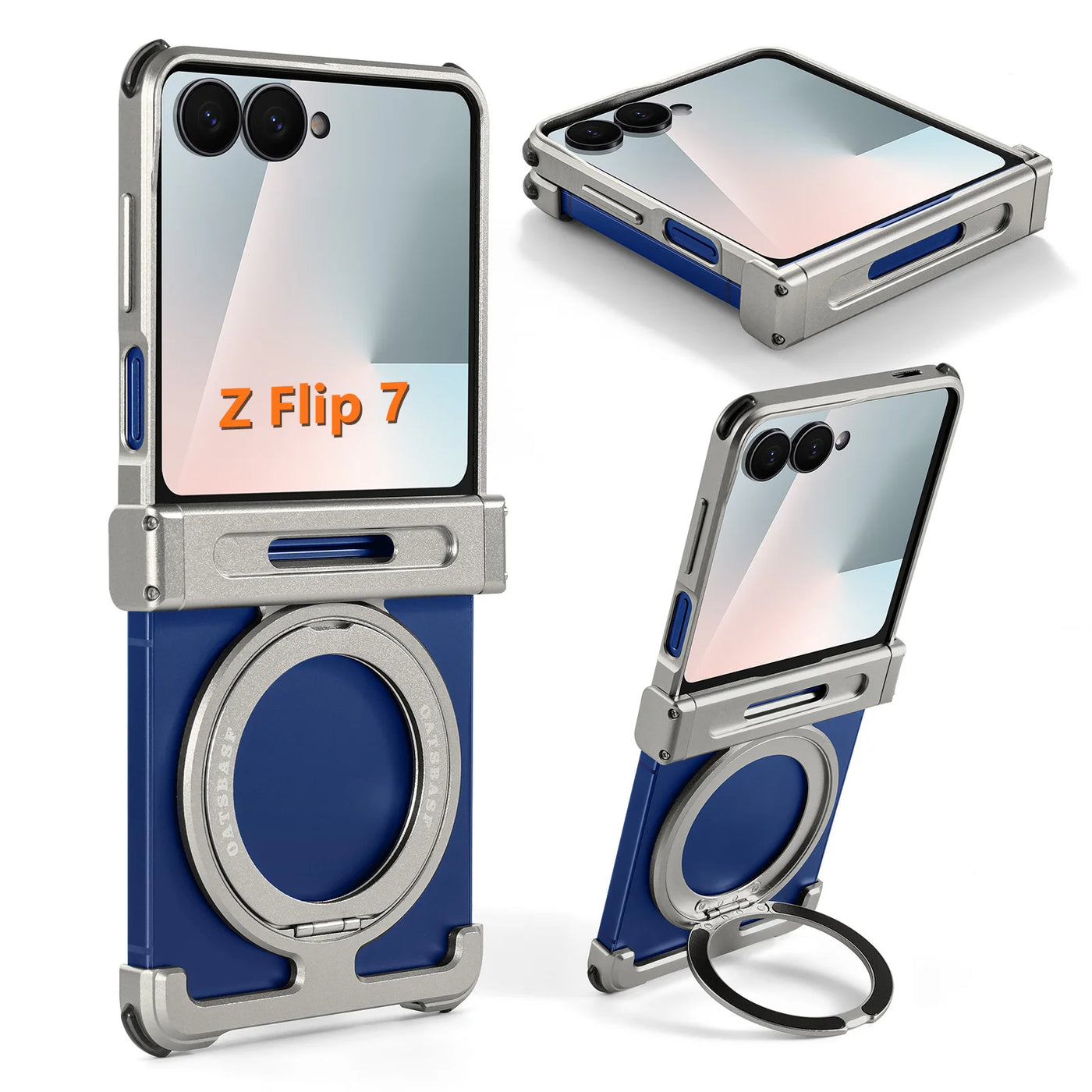 Rugged Armor Ring-Kickstand Case for Z Flip 7