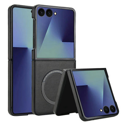Magnetic Leather Case for Galaxy Z Flip - The Z Flip Case