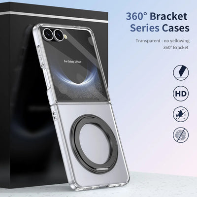 Clear Magnetic Kickstand Case - The Z Flip Case