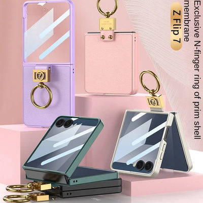 Leather Ring Stand Case - The Z Flip Case