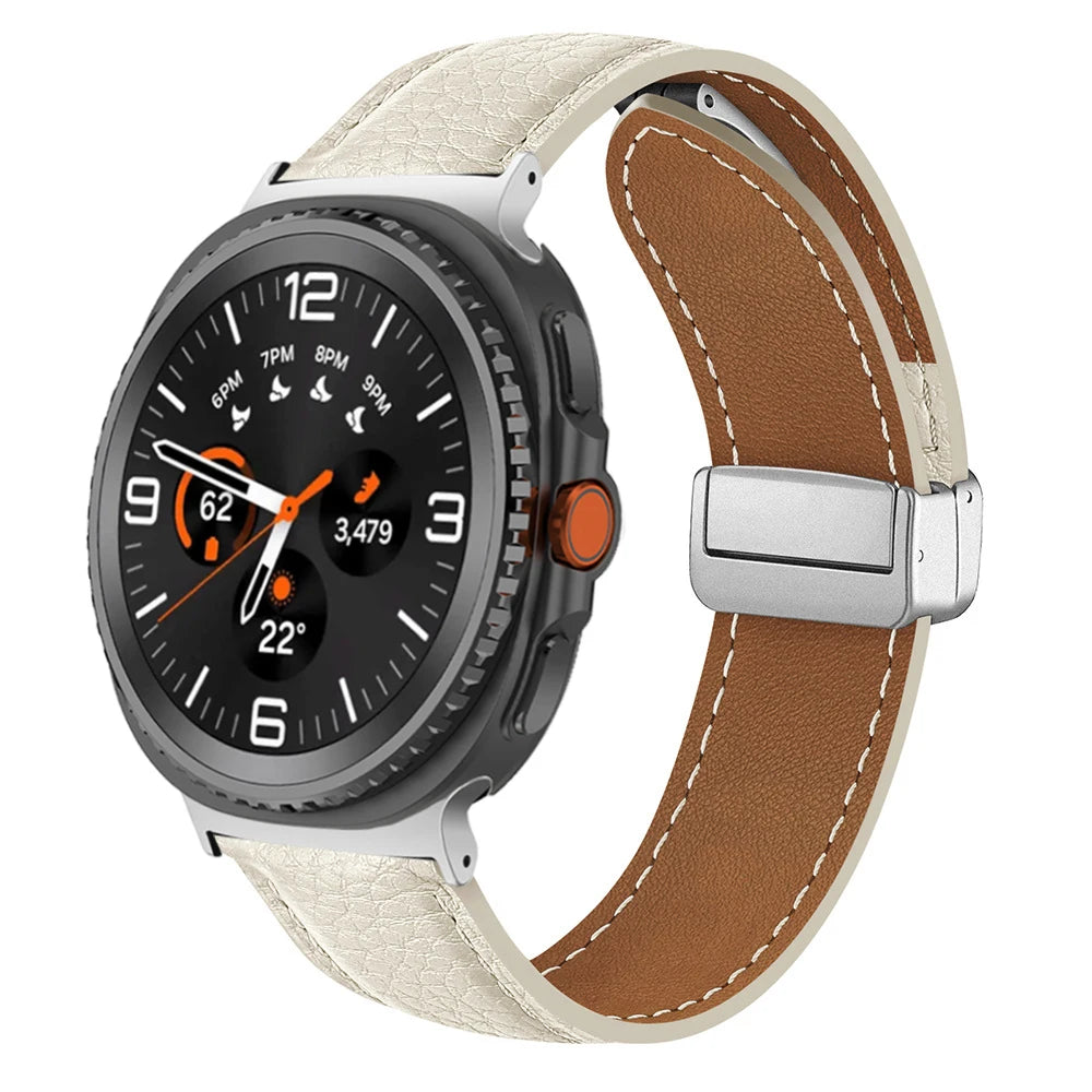 Leather Band for Galaxy Watch Ultra2 / 47mm - The Z Flip Case
