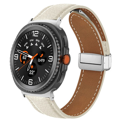 Leather Band for Galaxy Watch Ultra2 / 47mm - The Z Flip Case
