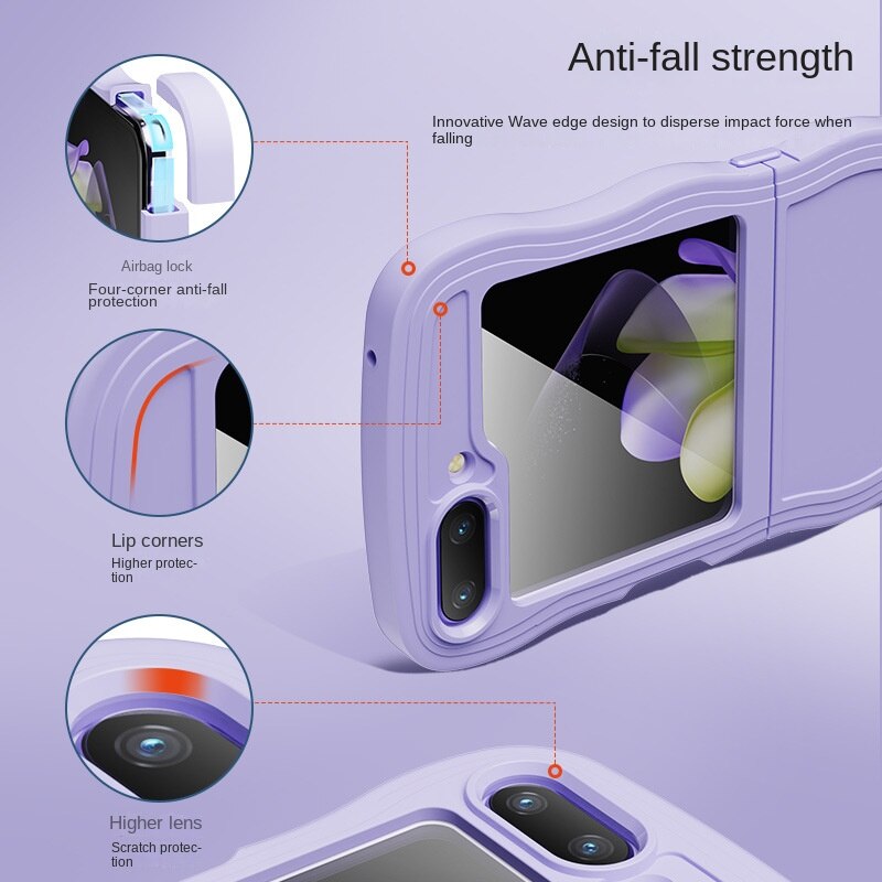 Luxury Shockproof Soft Case for Samsung Galaxy Z Flip 5 – The Z Flip Case