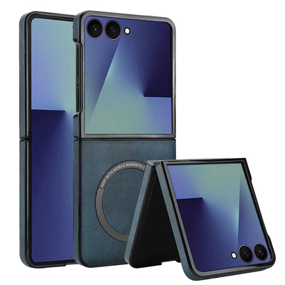 Magnetic Leather Case for Galaxy Z Flip - The Z Flip Case
